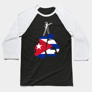 Cuban Boxing Gloves Cuban Flag for Cuba Boxing Fans Baseball T-Shirt